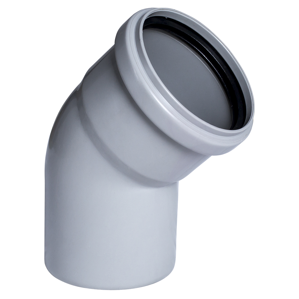 HİLL FAN DİRSƏK (KANALİZASİYA) 45° 50 MM