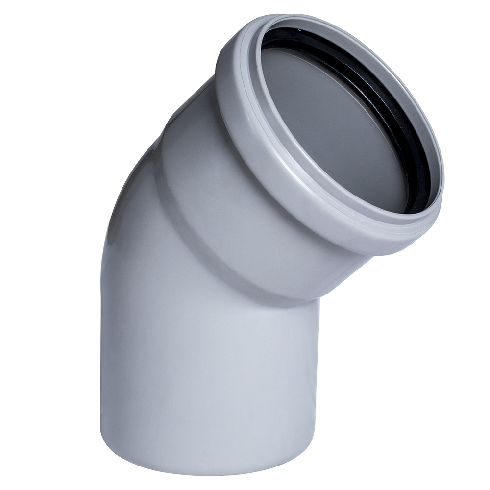 HİLL FAN DİRSƏK (KANALİZASİYA) 45° 110 MM 