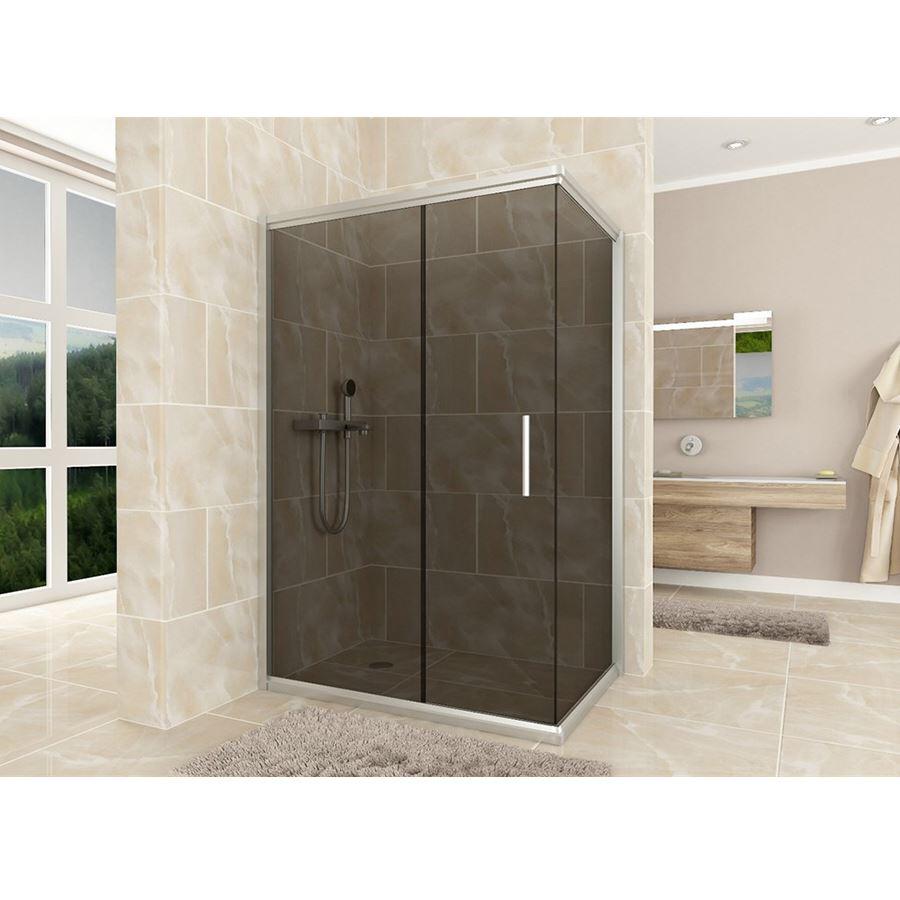 DKK100117 Durul Black Şəffaf Duş Kabin 100×100