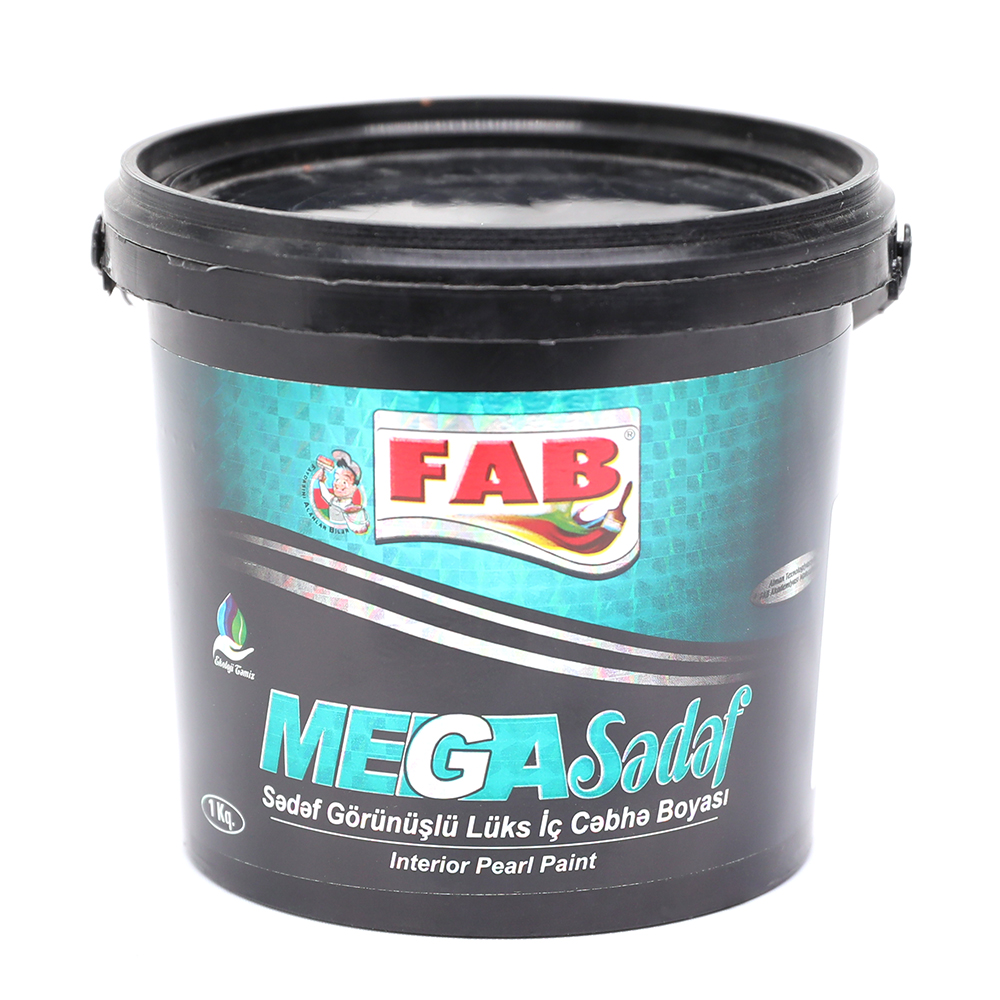 FAB sədəf içi cəbhə boyası mineral mavi 1 kg