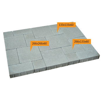 Səki daşı İçəri şəhər 133x133x60mm