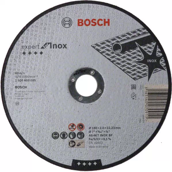 BOSCH İNOX metal kəsmə disk 180 x 2 x 22.23 mm
