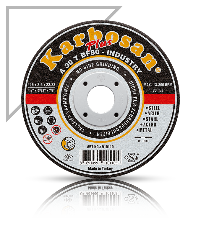 KARBOSAN metal kəsmə disk 115 x 2.5 x 22.23 mm