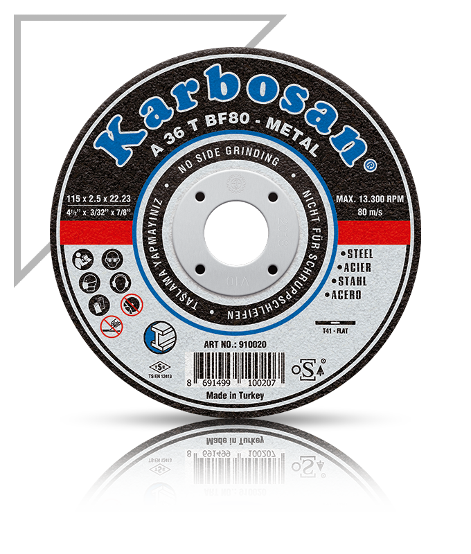 KARBOSAN metal kəsmə disk 115 x 2.5 x 22.23 mm