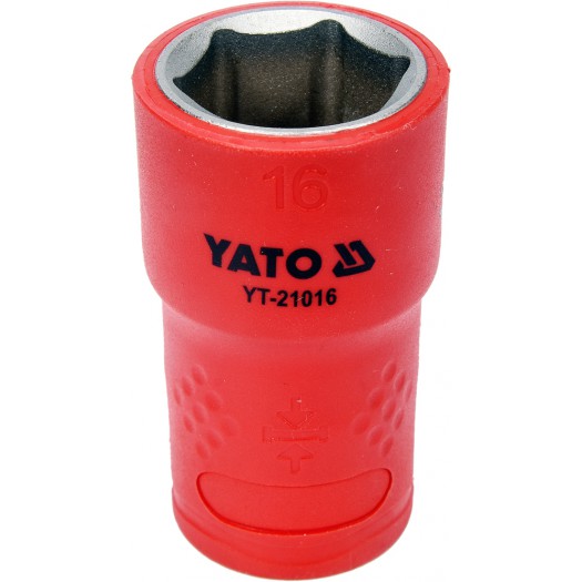 YATO YT-21016 İzolyasiyalı qapaq 16 mm 3/8 "6-Bucaq VDE