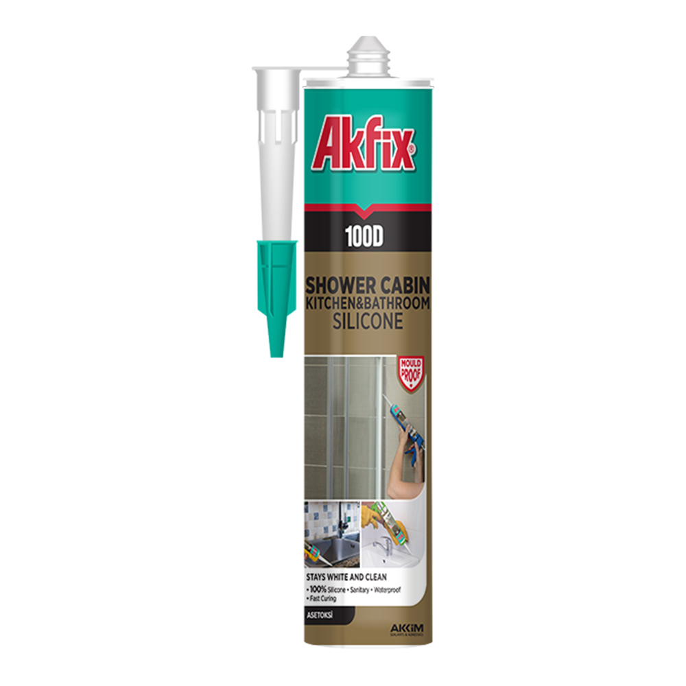 AKFIX 100D DUŞ KABİN SİLİKON 310 ML ŞƏFFAF