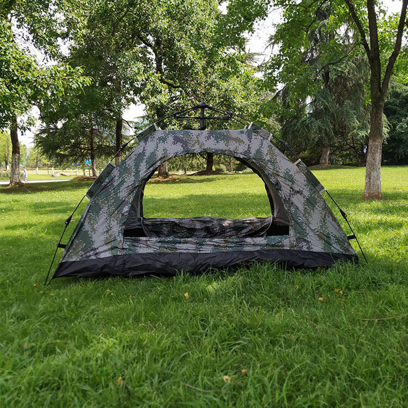 Suya davamlı, kif keçirməyən 190T, alov gecikdirici 1-2 nəfərlik kamuflyaj hərbi düşərgə çadırı